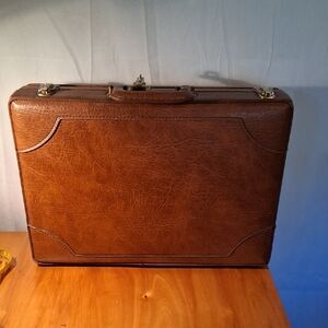 Airway Vintage Brown Leather Briefcase